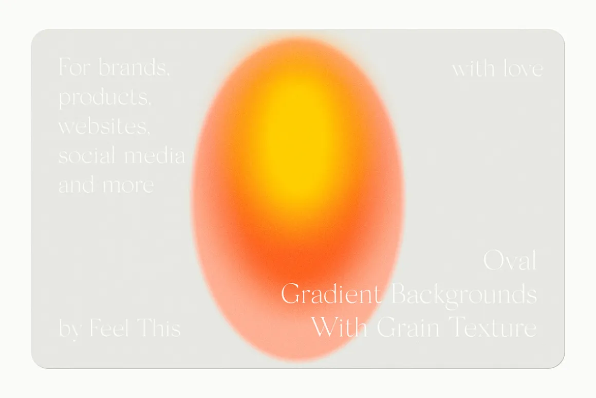 Oval Grainy Gradient Textures PS