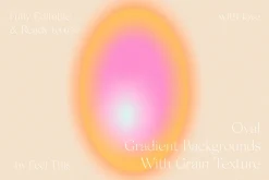 Oval Grainy Gradient Textures PS