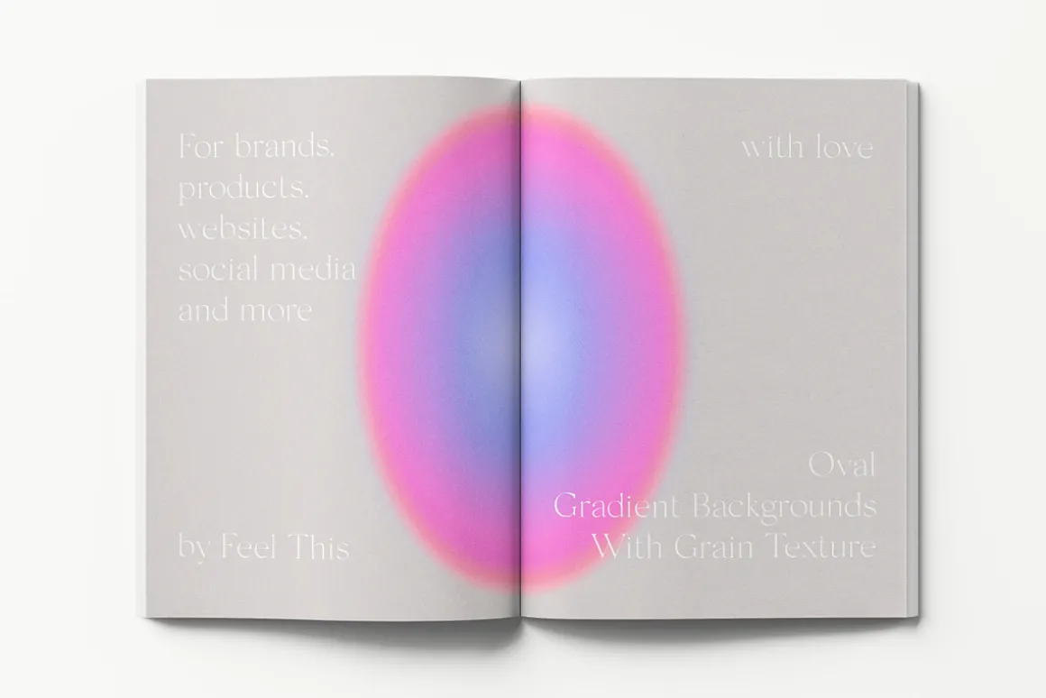 Oval Grainy Gradient Textures PS