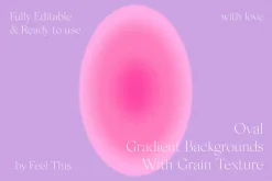 Oval Grainy Gradient Textures PS