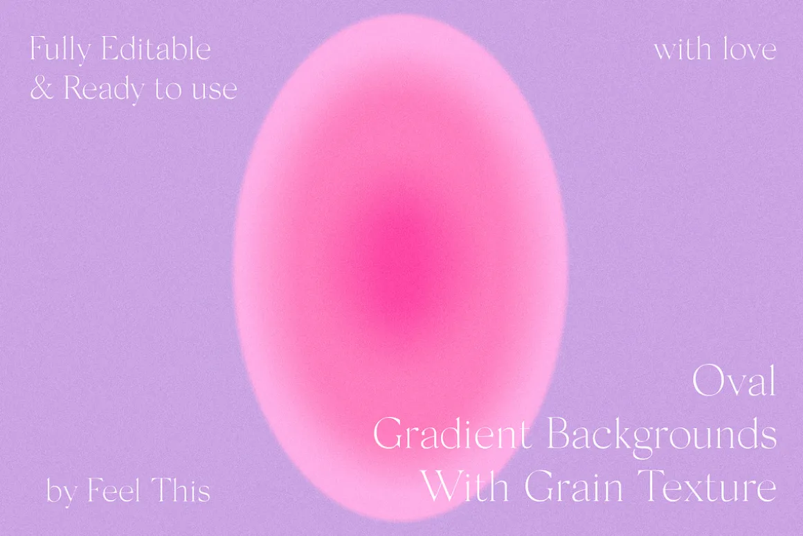 Oval Grainy Gradient Textures PS