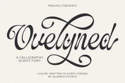 Ovelyned a Calligraphy Script Font