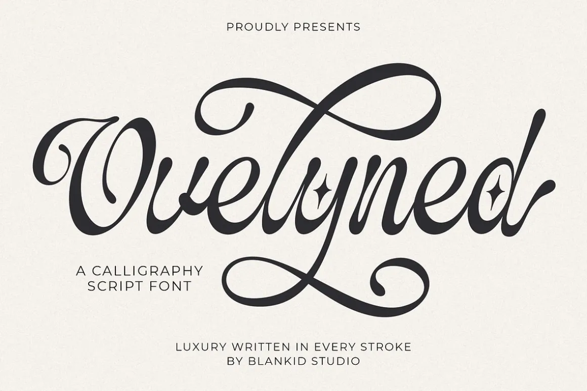 Ovelyned a Calligraphy Script Font