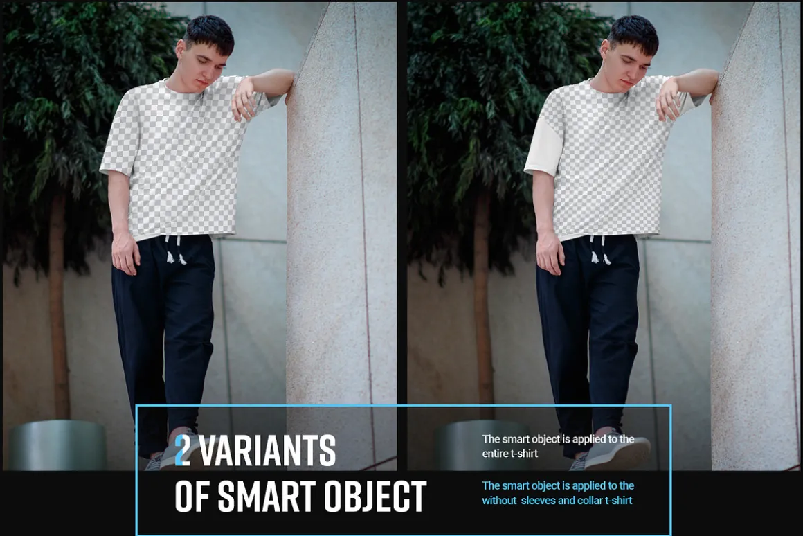8 Oversized T-shirt Mockup