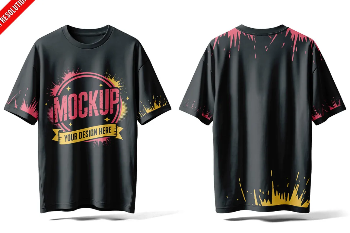Oversized T-shirt Mockup PSD
