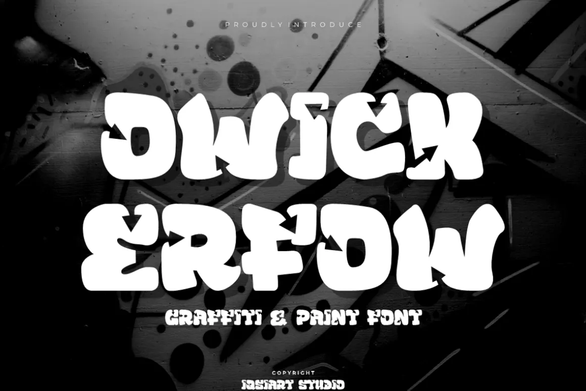Owick Erfow - Graffiti Font
