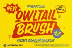 Owltail Brush Font