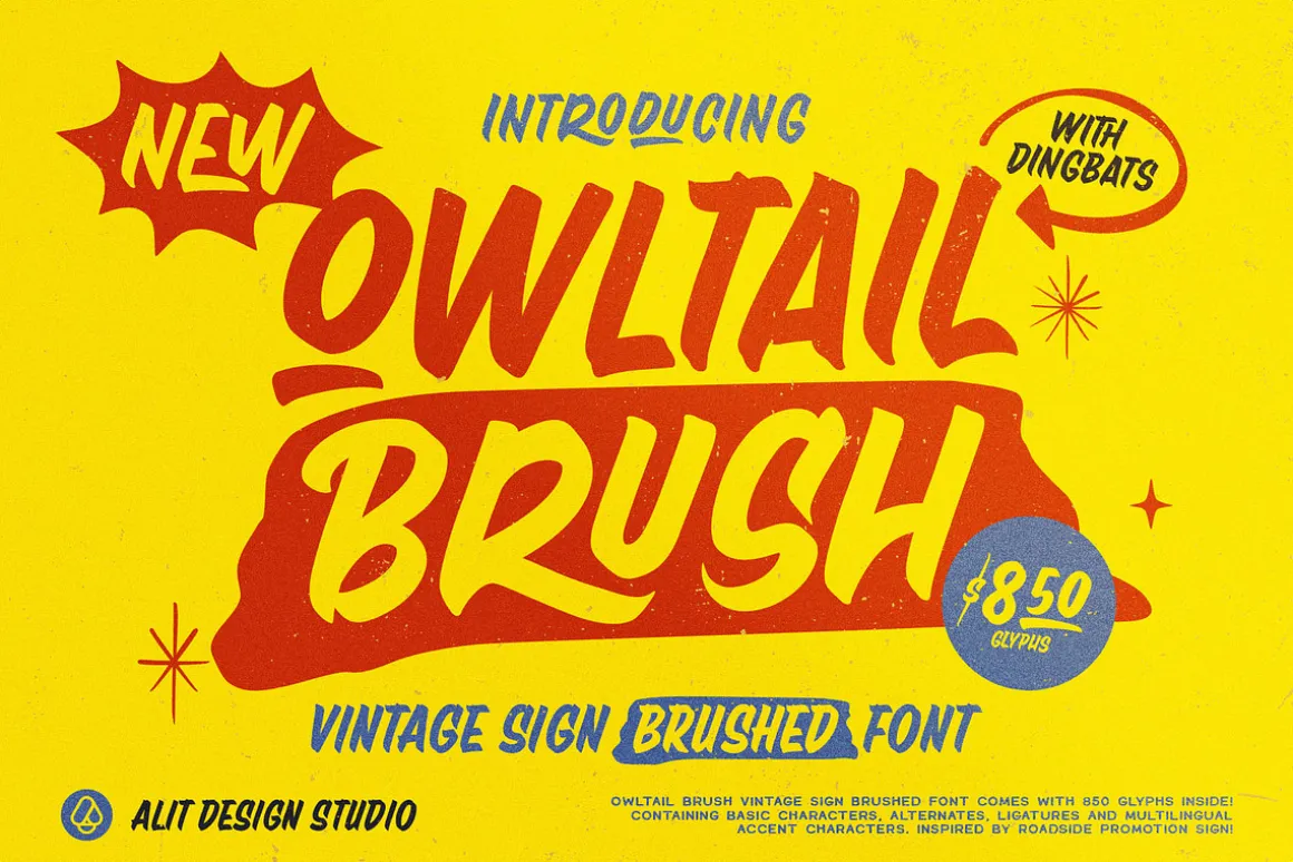 Owltail Brush Font