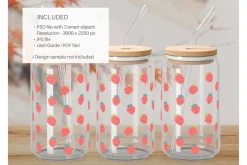 16oz Glass Can Mockup
