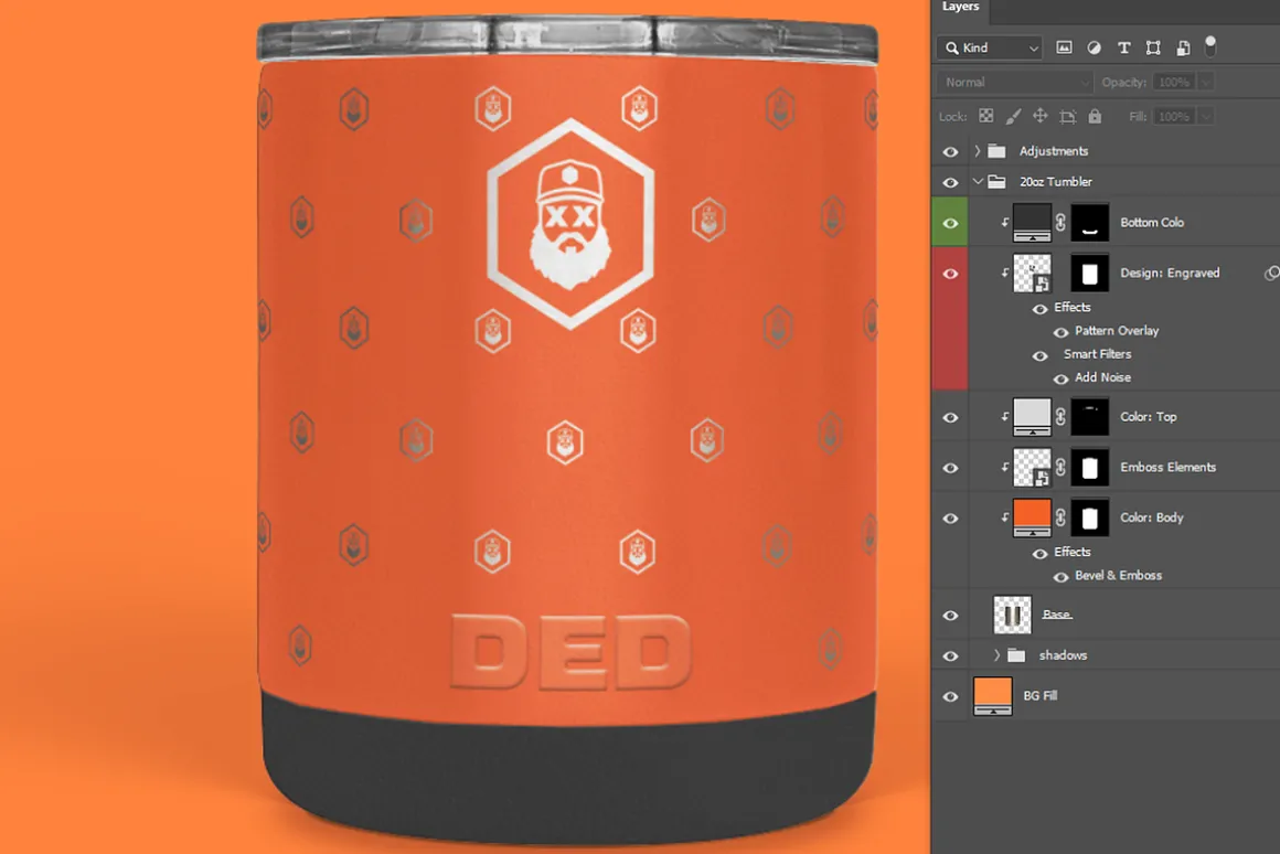 10oz Lowball Tumbler Mock-Up