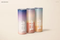20oz Skinny Tumbler Mockup Set