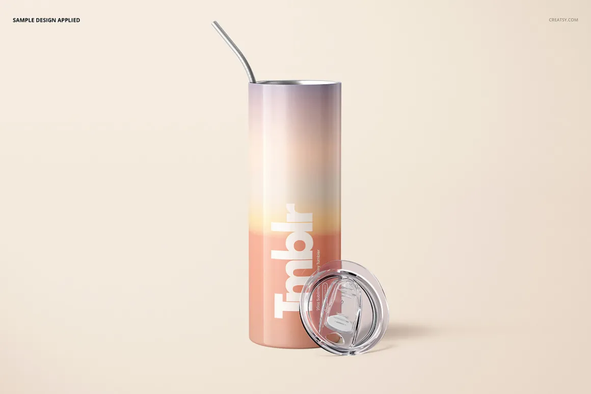 20oz Skinny Tumbler Mockup Set