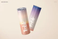 20oz Skinny Tumbler Mockup Set