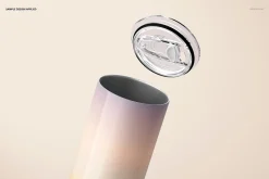 20oz Skinny Tumbler Mockup Set