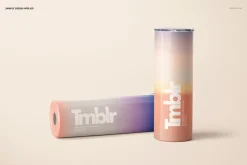 20oz Skinny Tumbler Mockup Set