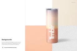 20oz Skinny Tumbler Mockup Set