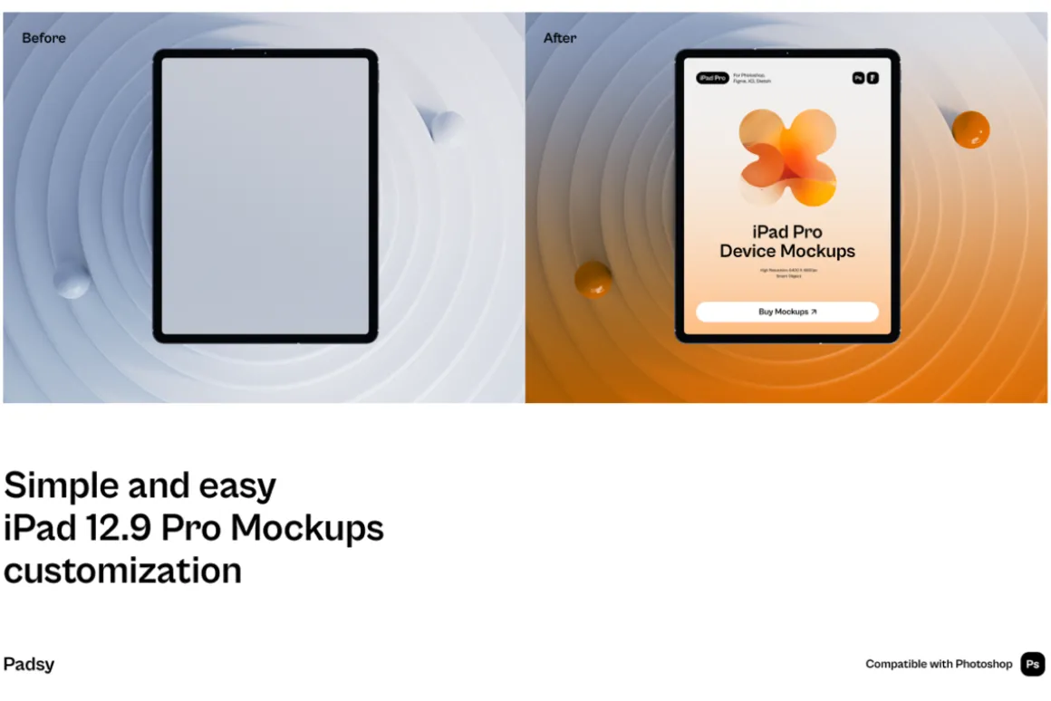 Padsy - iPad Pro Mockups Part.1