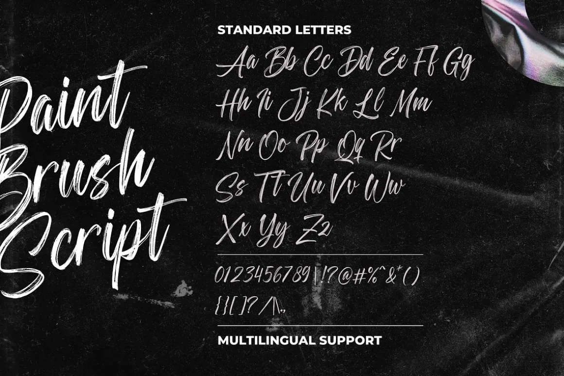 Paint Brush Script - Brush Font