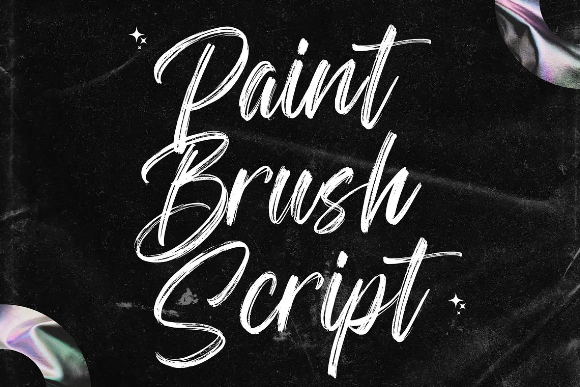 Paint Brush Script - Brush Font