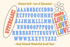Painted Serif - Hand-lettered Font