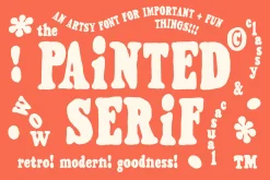 Painted Serif - Hand-lettered Font