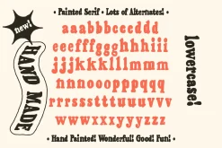 Painted Serif - Hand-lettered Font