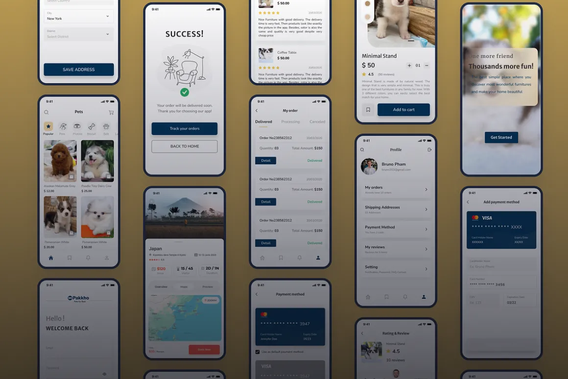 Pakkho Pet - Dog Ecommerce App UI Ki