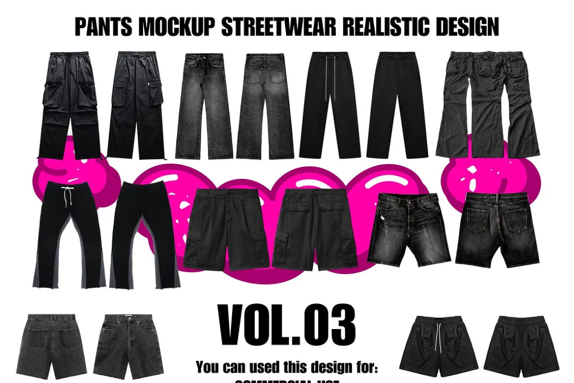 Pants Streetwear Mockup Pack