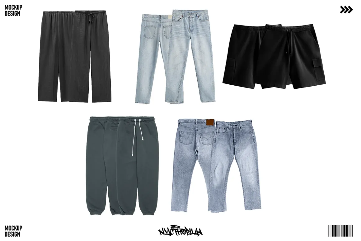 Pants Mockup Streetwear
