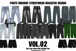 Pants Mockup Streetwear