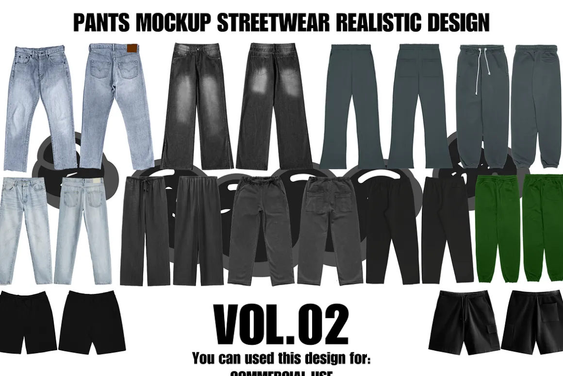 Pants Mockup Streetwear