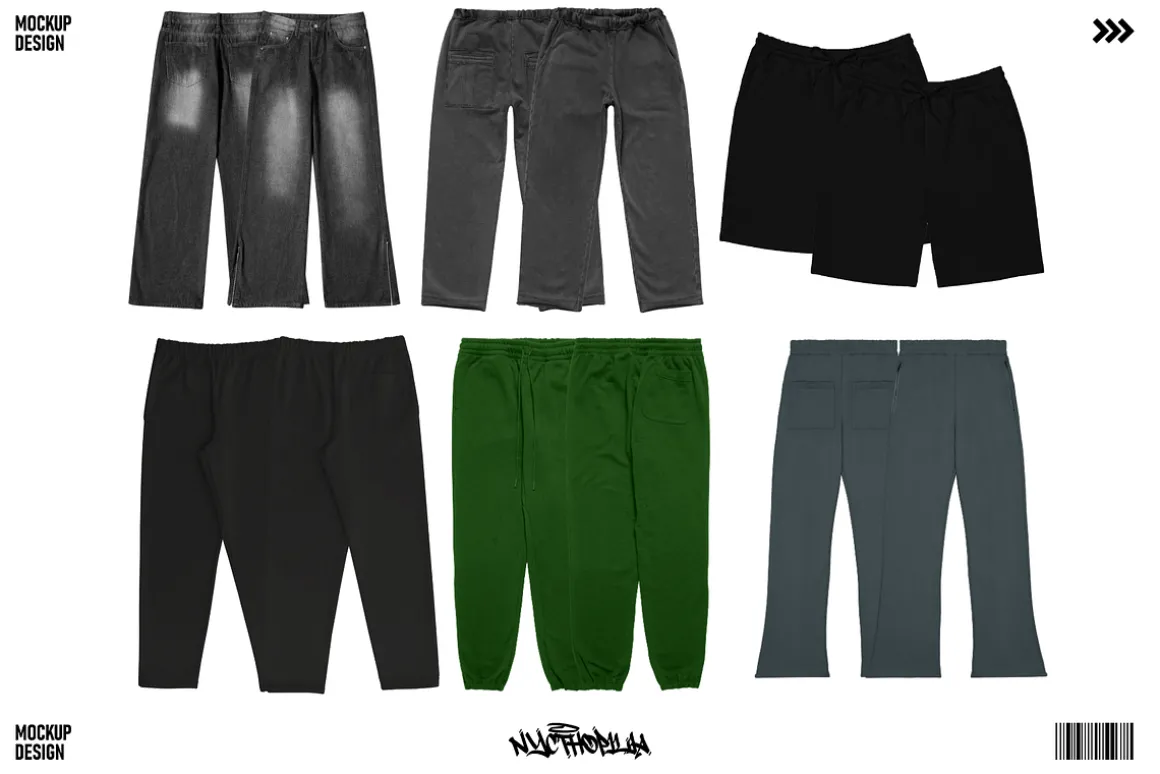 Pants Mockup Streetwear