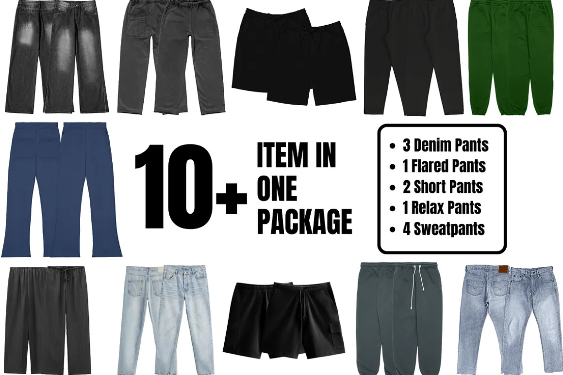 Pants Mockup Streetwear