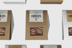 Paper Shopping Bag Mockup with Handl