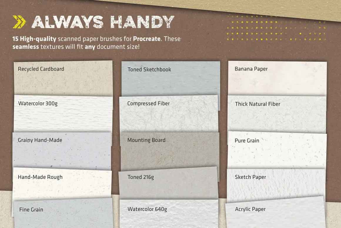 Paper Block Procreate Brush Pack