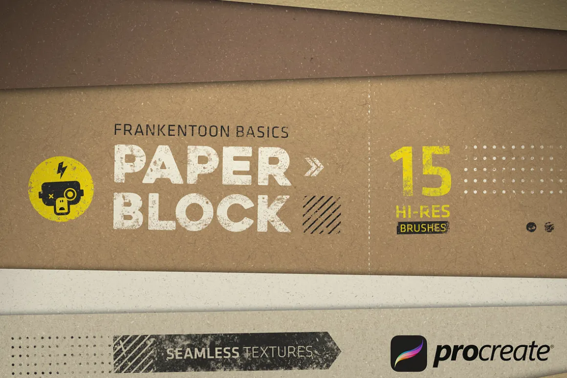 Paper Block Procreate Brush Pack