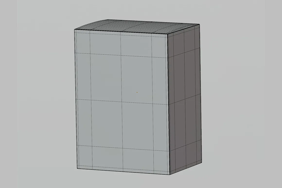 Paper box 3d model