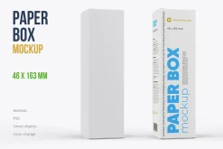 Paper Box Mockup 46x163mm