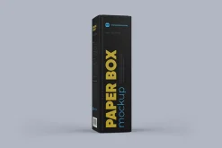 Paper Box Mockup 46x163mm