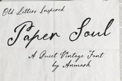 Paper Soul Quiet Vintage Font