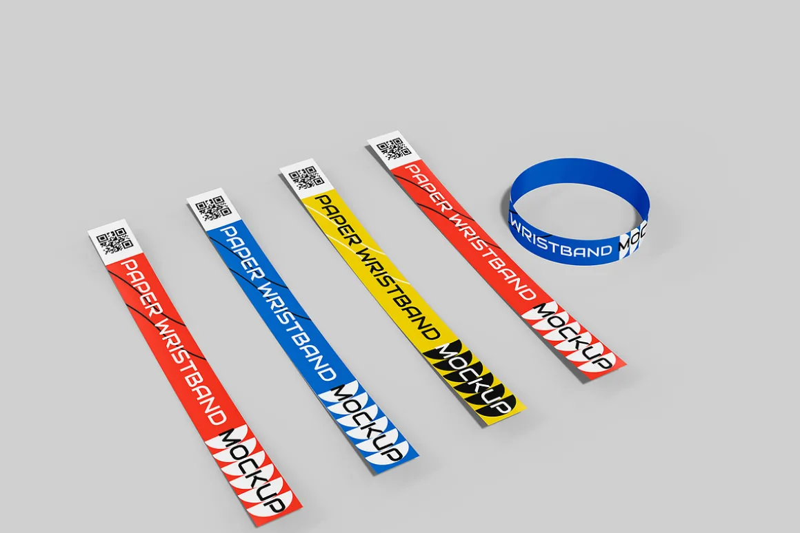 Paper Wristband Mockup