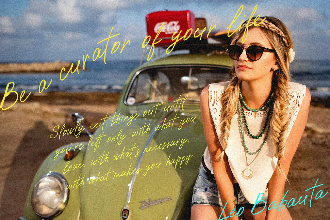Paradise beach modern script font
