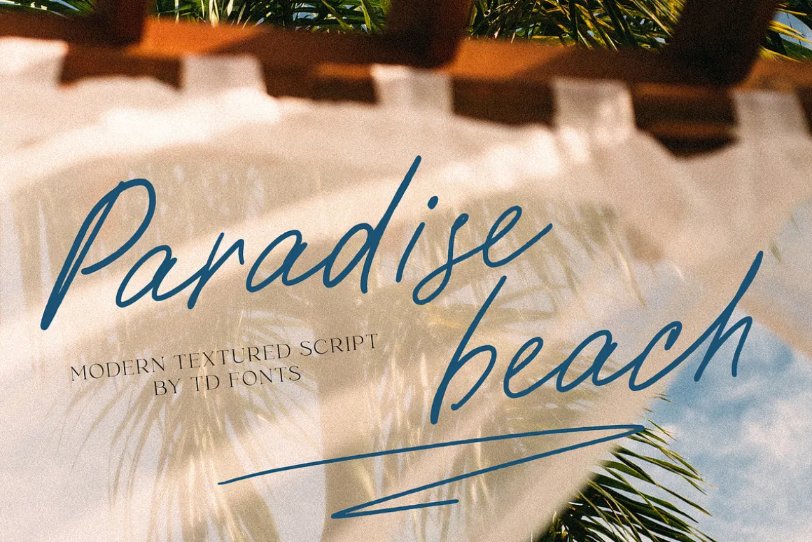 Paradise beach modern script font