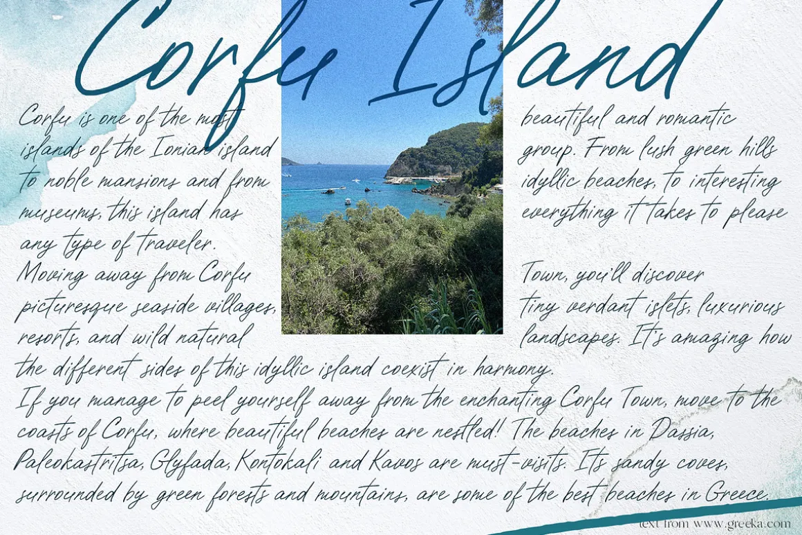 Paradise beach modern script font