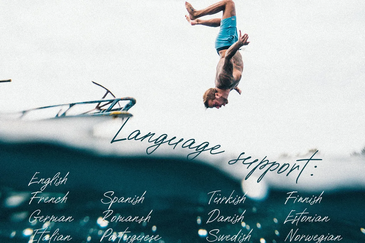 Paradise beach modern script font
