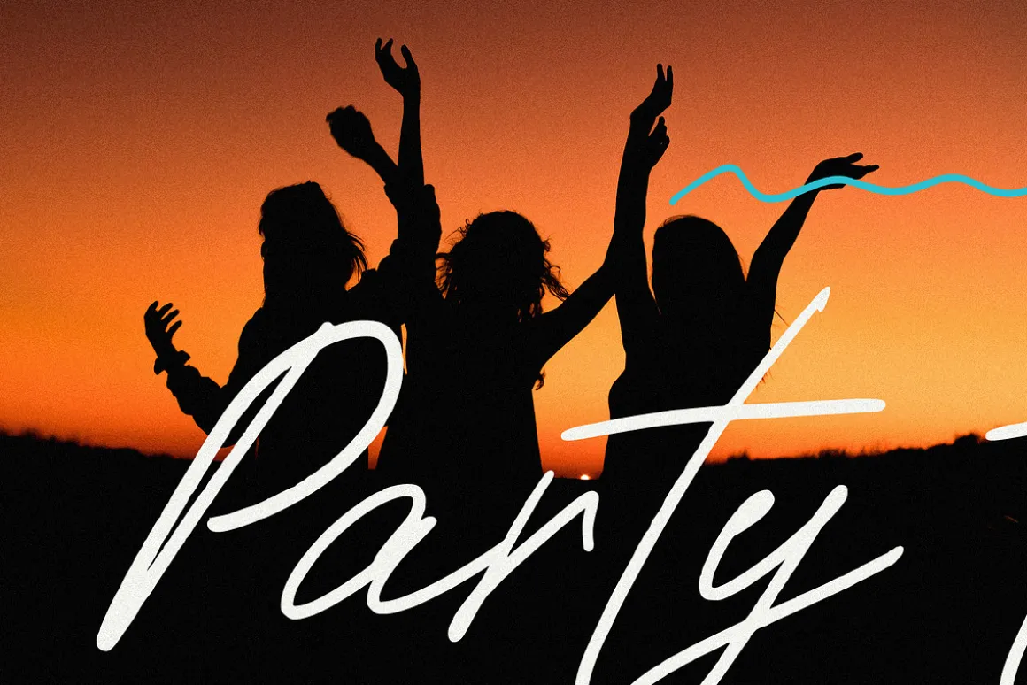 Paradise beach modern script font