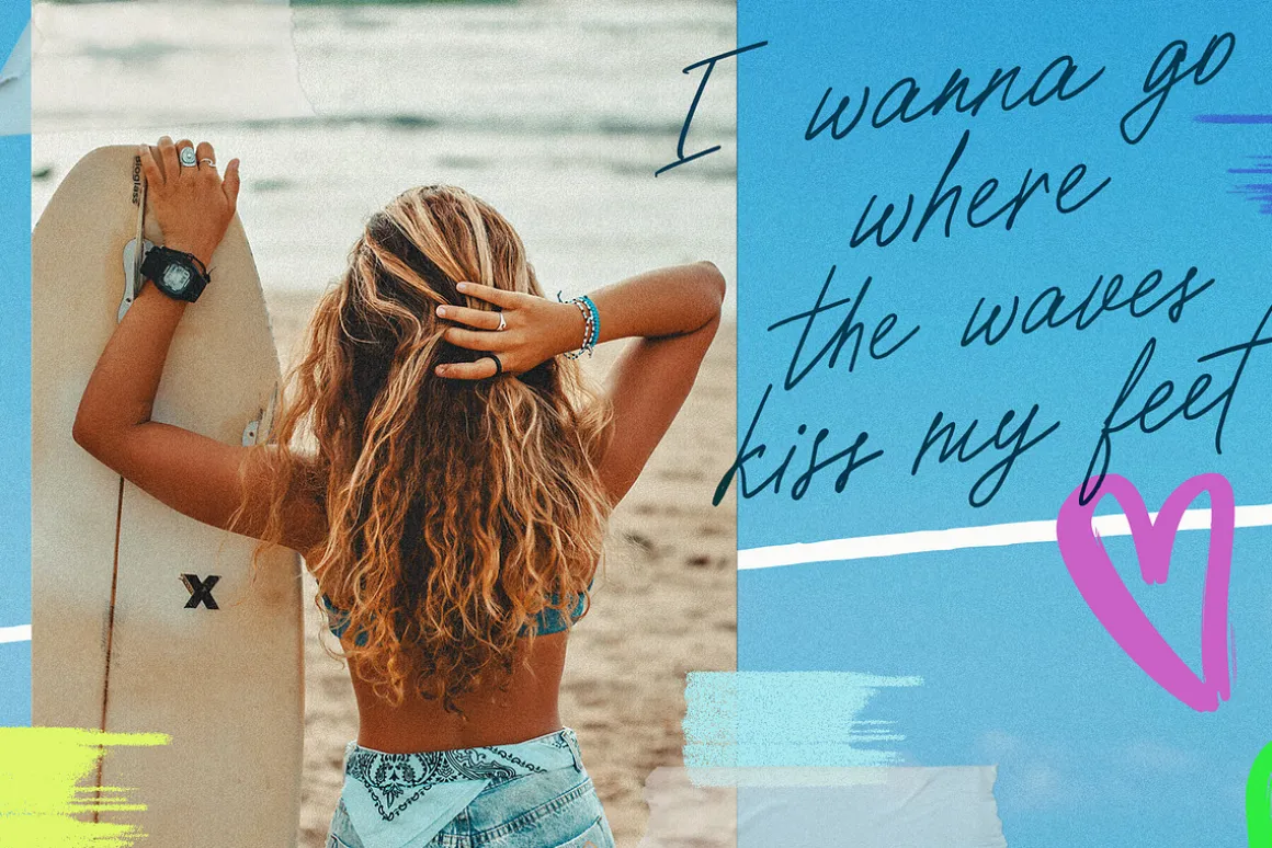 Paradise beach modern script font
