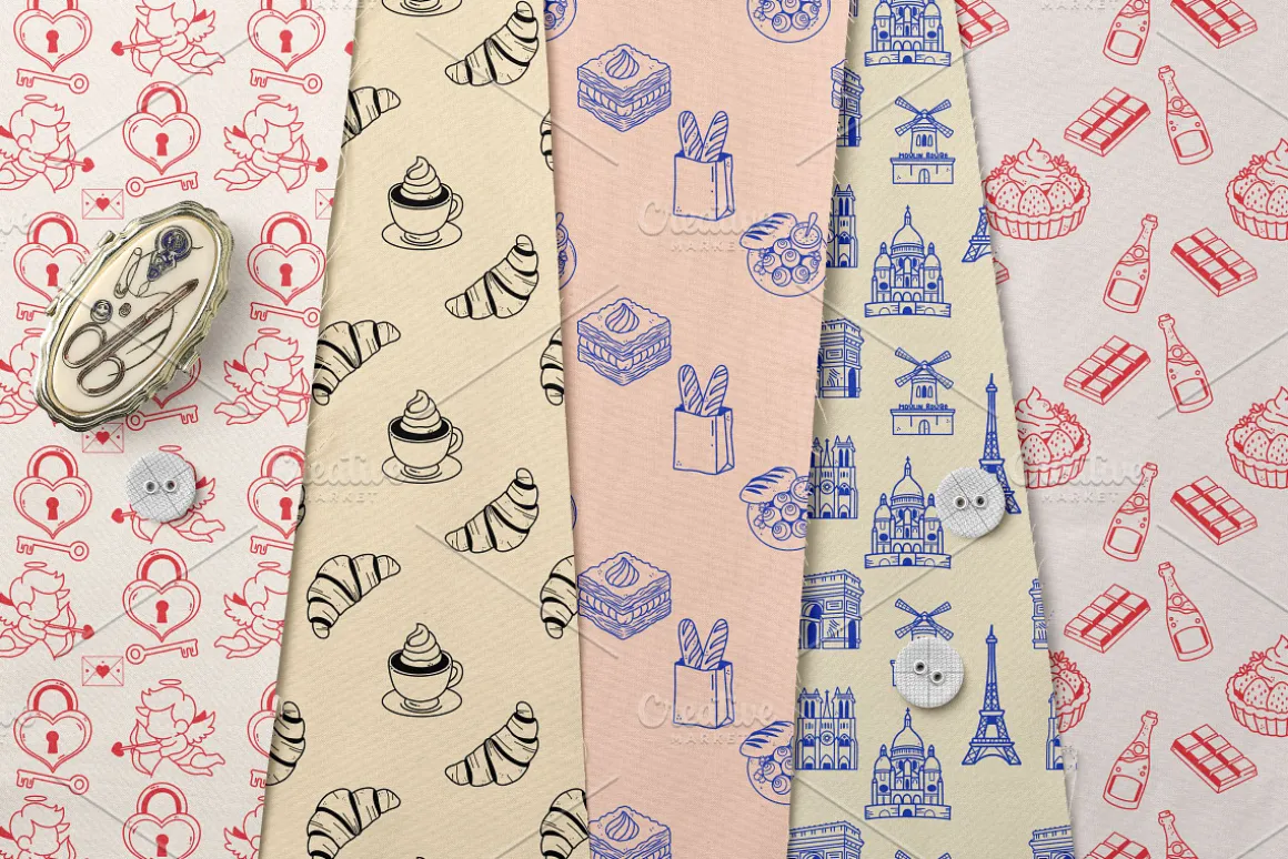 Paris Doodles Line Art