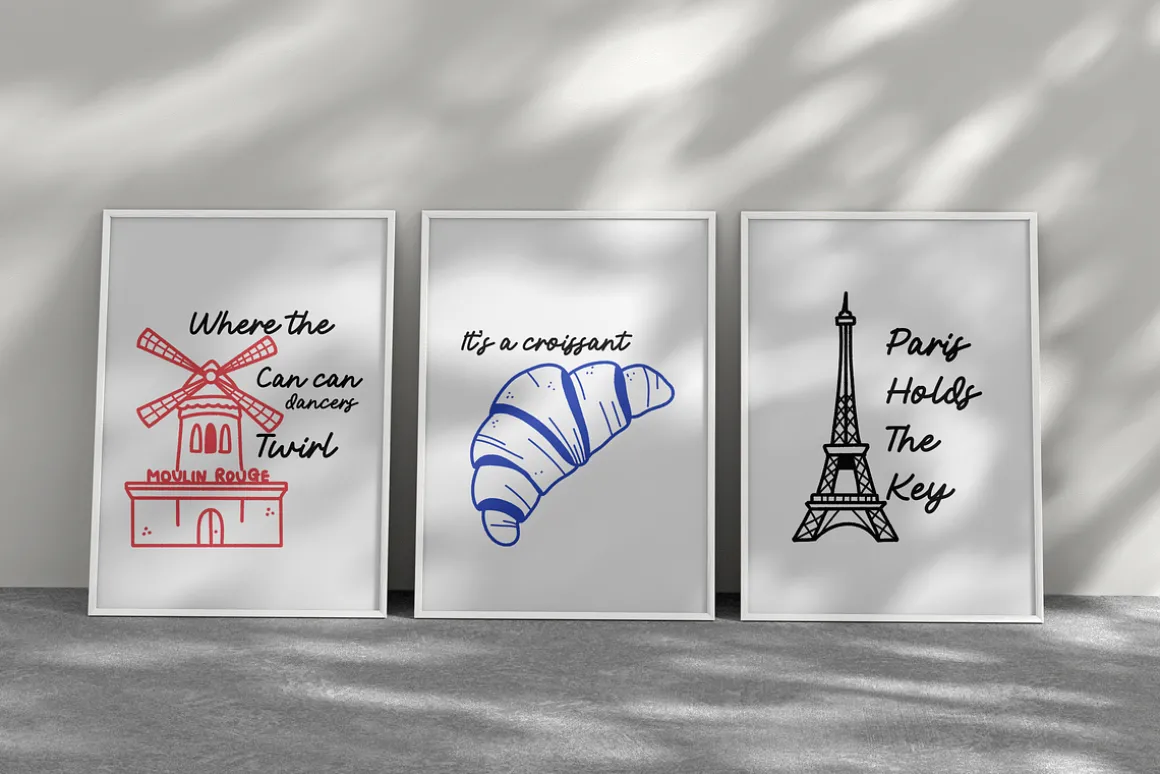 Paris Doodles Line Art