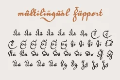 Parochus medieval script font family